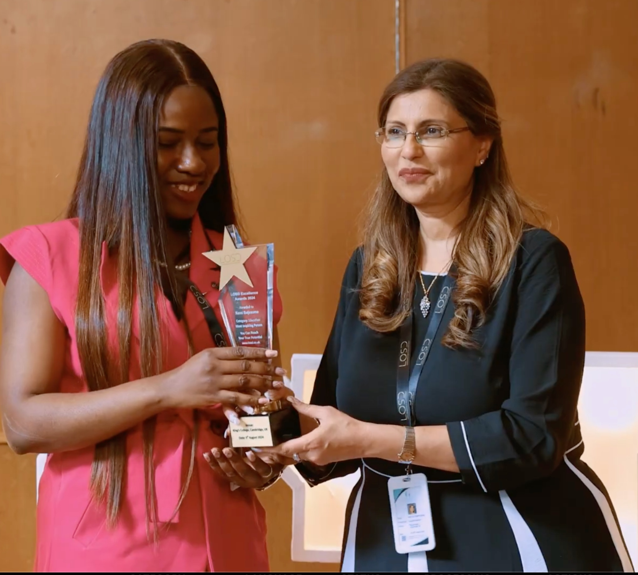 | LOSD Excellence Awards | Kings College | Cambridge | 7th August 2024